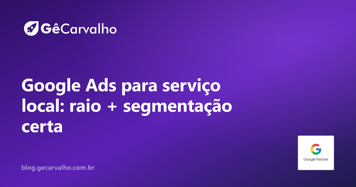 Serviço local: pare de anunciar para quem mora longe